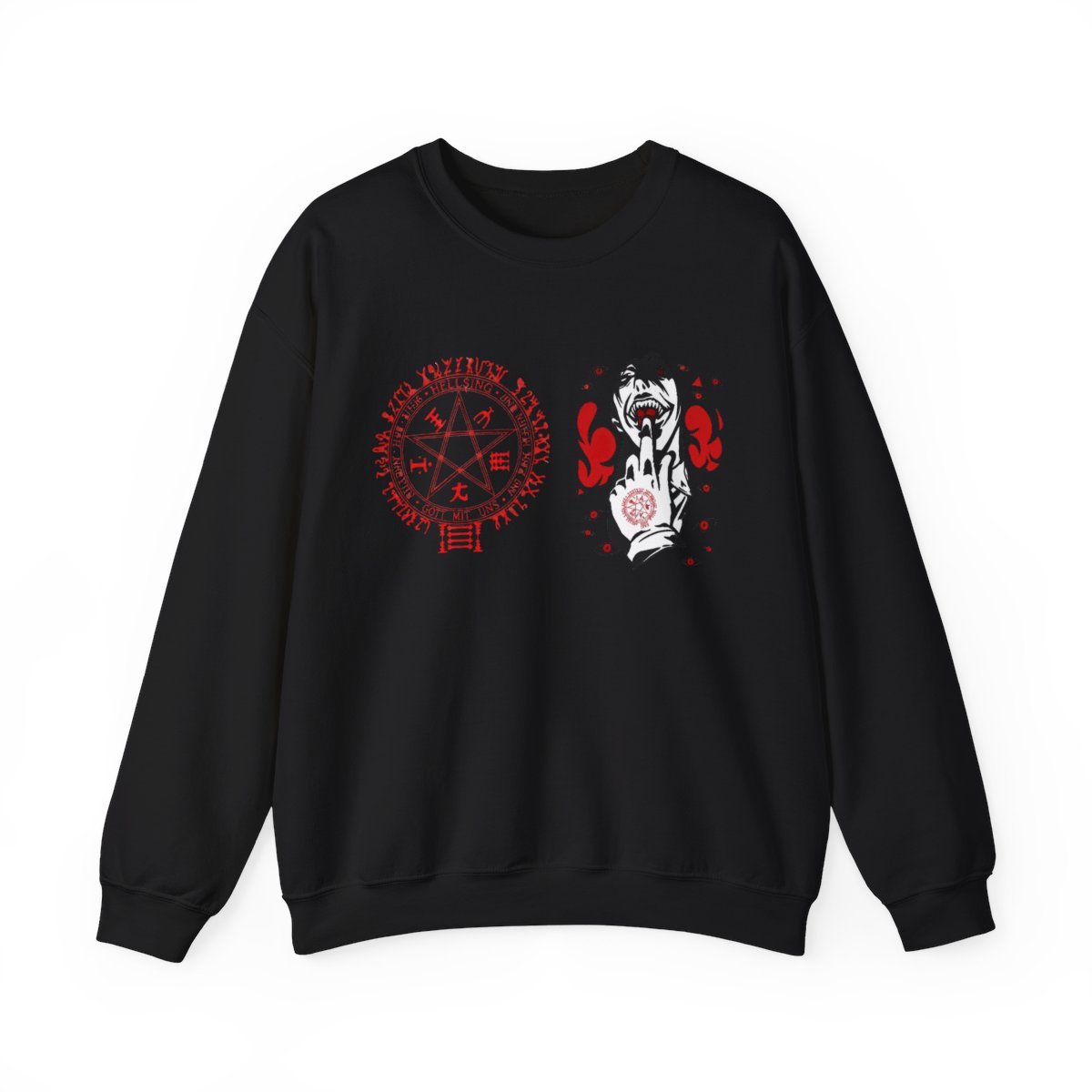 Hellsing Ultimate Alucard Sweatshirt Harajuku Crewneck Anime Tops Unique Clothes