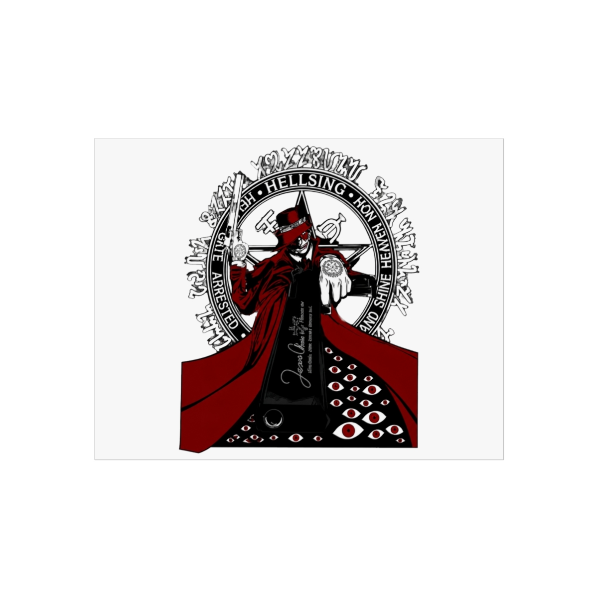 Anime Hellsing Ultimate Hellsing Organization Wall Art - alternate angle 3, merchandise