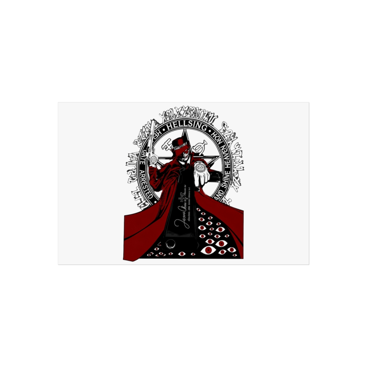 Anime Hellsing Ultimate Hellsing Organization Wall Art - alternate angle 5, merchandise