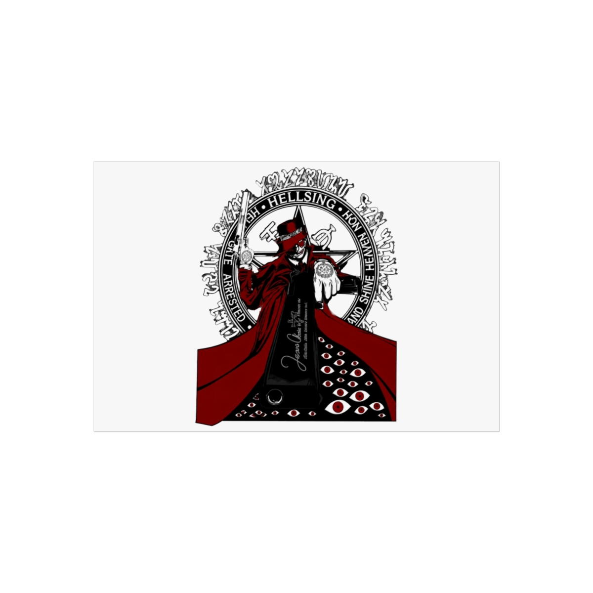 Anime Hellsing Ultimate Hellsing Organization Wall Art - alternate angle 2, merchandise