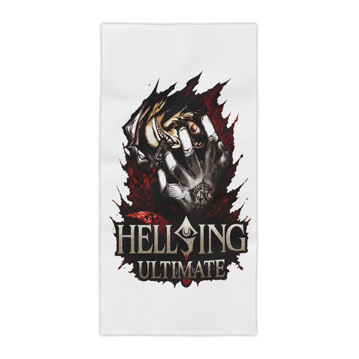 Anime Hellsing Ultimate Alucard Red Eyes Towels - alternate angle 2, merchandise