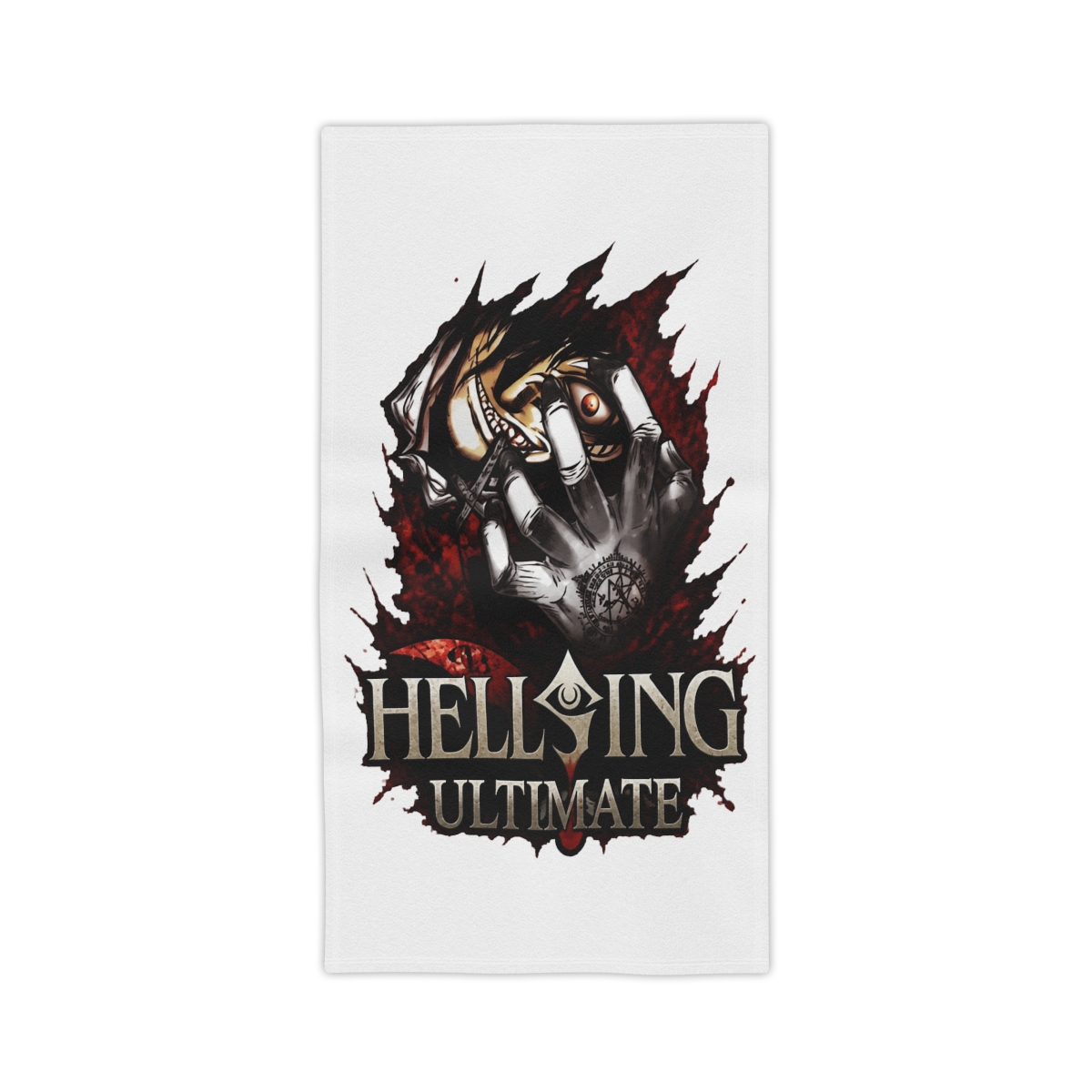 Anime Hellsing Ultimate Alucard Red Eyes Towels - alternate angle 1, merchandise